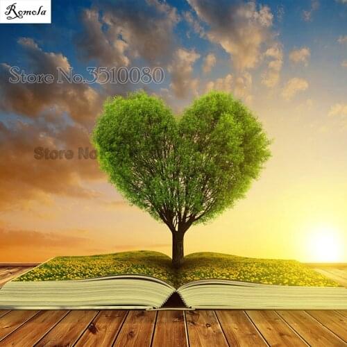 Full square/round 5D DIY diamond painting Heart tree Embroidery Pattern 3D Cross stitch kits mosaic wall stickers