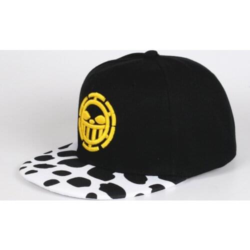 Anime One Piece Trafalgar Law Sign Skull Head Baseball Caps Sunhat Cosplay Hats