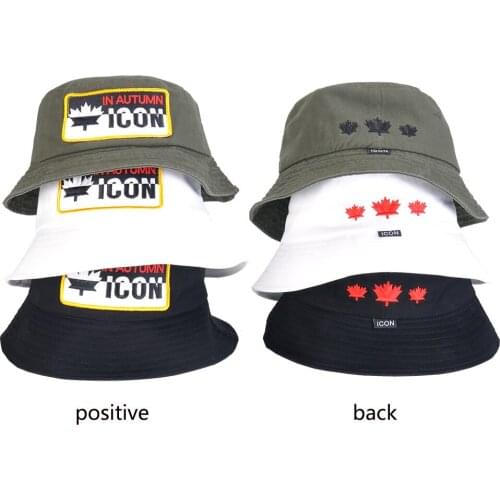 Brand Two-color letters Embroidery caps women and men fisherman cap sun hat mountaineering fishing hats