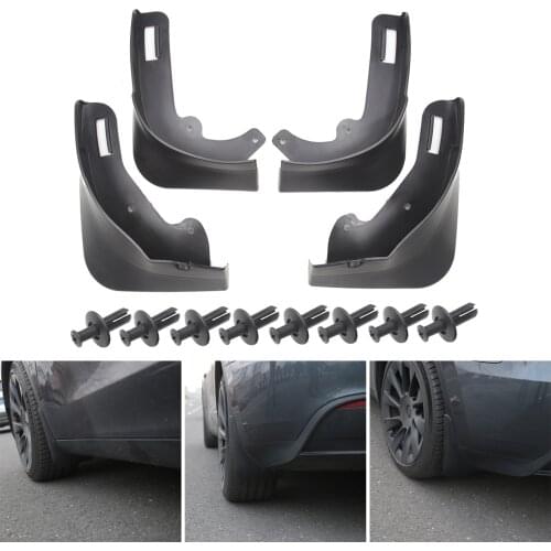 Mud Flaps Splash Guards Compatible for Tesla Model Y No Need to Drill Hole Car Accessories Mud Guard Set of 4