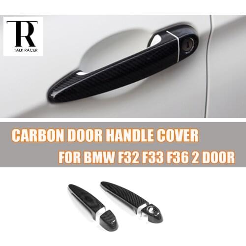 F32 F33 Carbon Fiber Outer Door Handle Cover for BMW 420i 428i 435i 420d 428d 435d 2 Door Side Door Decorated Trim Cover
