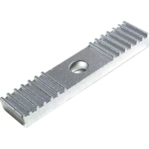 DuoWeiSi 3D Printer Parts 2GT/S2M timing belt fixing piece Aluminum tooth clamping device bayonet block 9*40mm Aluminum block