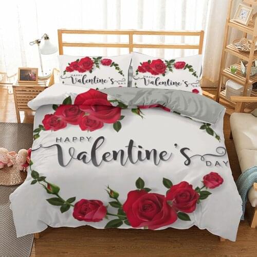 Home Textiles Housse De Couette 200 Bed Cover for Adult Valentines Day Duvet Cover Bedding Set Home Lover Comforter Cover