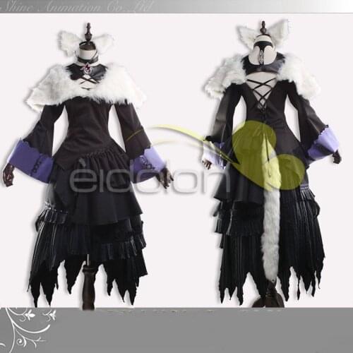 Game Final Fantasy 14 Yshtola Cosplay Costume Fashion Evil Female Outfit Halloween Party Role Play Clothing Custom-Make Any