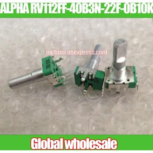 1pcs ALPHA RV112FF-40B3N-22F-0B10K Encoder 360 degree turn gain potentiometer