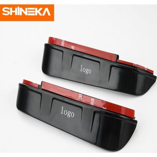 SHINEKA Car Stickers For Jeep Grand Cherokee 2011-2016 Rear View Mirror Rain Shield Board Cover For Grand Cherokee Accessories