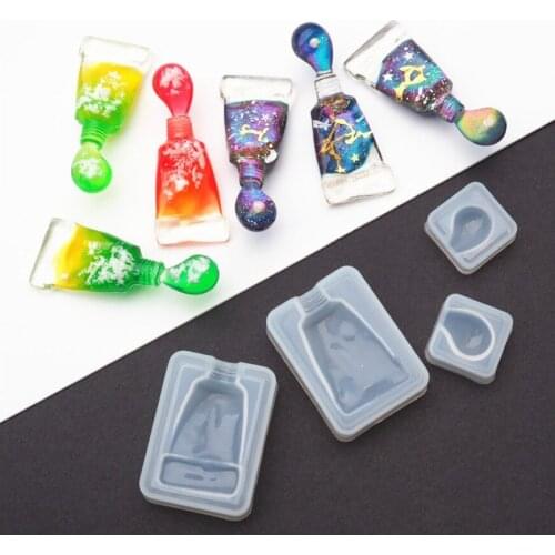 NEW Transparent Silicone Mould necklace lanugo mold Resin Decorative Craft DIY toothpaste box epoxy resin molds for jewelry