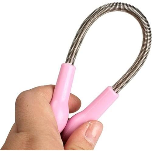 New Stainless Steel Coil Spring Facial Hair Threading Epilator Implement SCI88