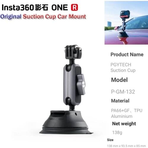 Original insta360 X2 Suction Cup Car Mount for GoPro Hero 9 8 7 6 5 All Xiaomi Yi Go pro Cameras SJcam SJ4000 SJ5000 AKASO EKEN