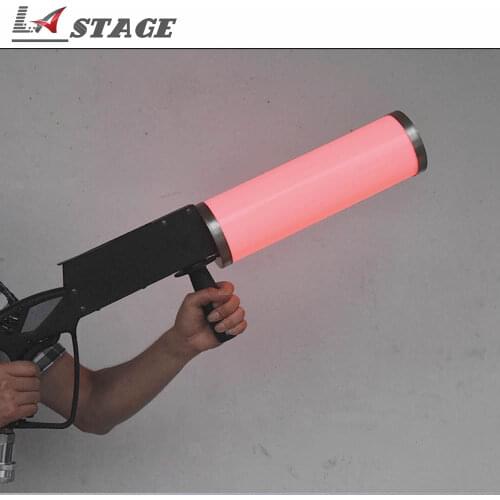 DJ Gun CO2 Jet Hand Held Pistola CO2 FX Effect Machine Cryo Cannon 3 Meters Gas Hose for Stage Event Live Show Singer