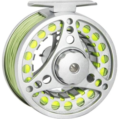 Angler Dream Fly Reel Combo 1/2 3/4 5/6 7/8 WT Fly Fishing Reel With Fly Lines Aluminum Alloy Fishing Reel