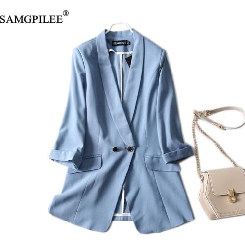 Женские офисные пиджаки Samgpilee China At AliExpress