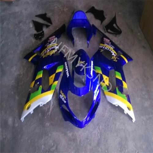 Blue black green yellow white Fairing For Suzuki GSXR600 GSXR750 K1 01 02 03 GSXR600 750 01-03 GSX-R600 750 2001-2003 Fairing