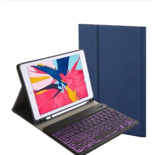 7 Colors Backlit Detachable Keyboard Smart Cover for iPad Air 3 10.5 2019 Pro 10.5 2017 Tablet Magnet Fabric Leather Case +Pen