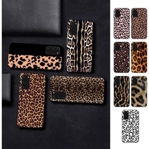 TOPLBPCS Fashion Tiger Leopard Print Panther Phone Case for Samsung S 4 6 7 5 8 9 10 20 plus lite edge S10 5G