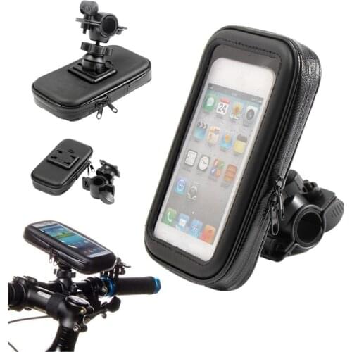 Motorcycle Bicycle Bike Phone Cell Phone GPS Handlebar Mount Holder Waterproof Motorbike Cycling Bag Case For Cell Phone GPS