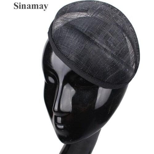 6.7"/17CM Sinamay Fascinator Base Wedding Bridal Headwear Race Linen Fascinator Hats Craft Gril DIY Hair Accessories 1Pieces/Lot