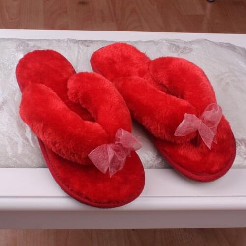 2019 New Women Comfortable Fur Slippers indoor Shoes Wool Slipper Home Footwear Flat Heel 5 colors Fashion House Slippers AWM62