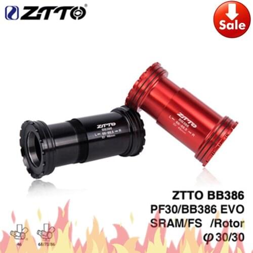 ZTTO BB386 CERAMIC 30mm PF30 bicycle Press Fit Bottom Brackets Axis for MTB Road bike Parts BB30 Crankset chainset Durability
