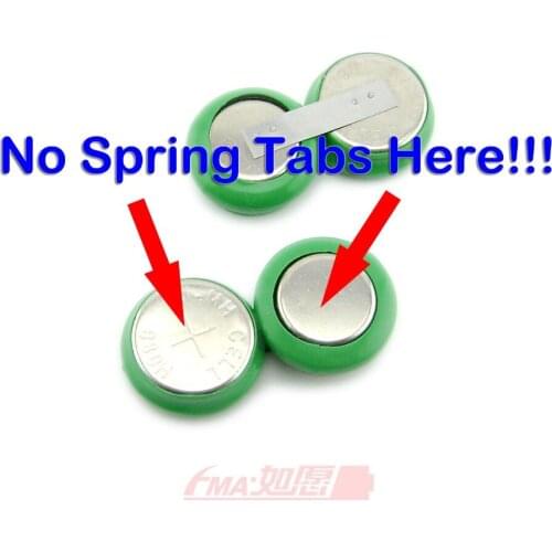 10Pcs Ni-MH Rechargeable Battery 2.4V 80MAH for TV Ears 3/5MHz Digital Amplified No Spring