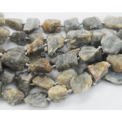 15.5" Length/1 string, Nature Rough Import Labradorite Stone,Luxury Necklace Accessories,Charming Christmas Gift,Size: 30-40mm
