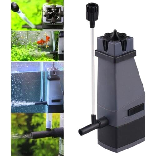 Convenient Hot Aquarium Oil Pump Surface Skimmer Remove Oil Stain Film Water Pump for Fish Tank XH8Z AU10