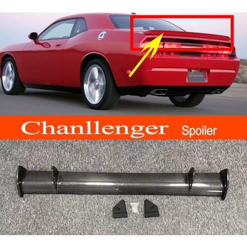 Chanllenger 2009-2014 Real Carbon Fiber GT-style Car-styling Sporty Rear Trunk Wing Spoiler for Dodge Chanllenger 2009-2014