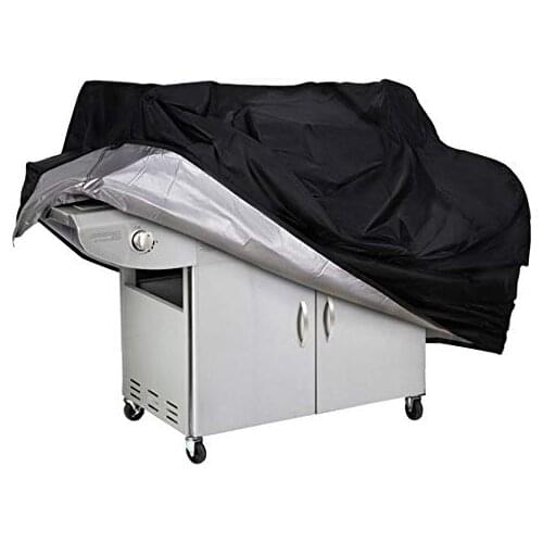 Waterproof Grill Cover Anti Dust BBQ Protective Case Charcoal Electric Barbeque Garden Grill Protection Outdoor 4 Sizes Black