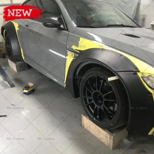FOR BMW 3 SERIES 320i 325i E90 E92 E93 M3 LB-STYLE FIBER GLASS WIDE BODY KIT TRIM FRONT/REAR WIDE FLARE ARCH FRONT LIP SPOILER