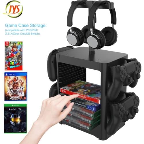 For PS5 PS4 Nintend Switch Console Accessories Case Storage Stand Nintendoswitch Game CD Disc Joycon Pro Controller Holder Tower