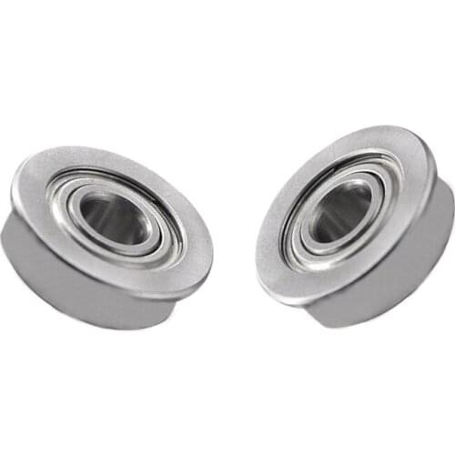 10Pcs Mini Single Flanged Ball Bearings Steel Material 3D Printer Accessory for 3D Printer Model High Resistance for Anet A8 A6