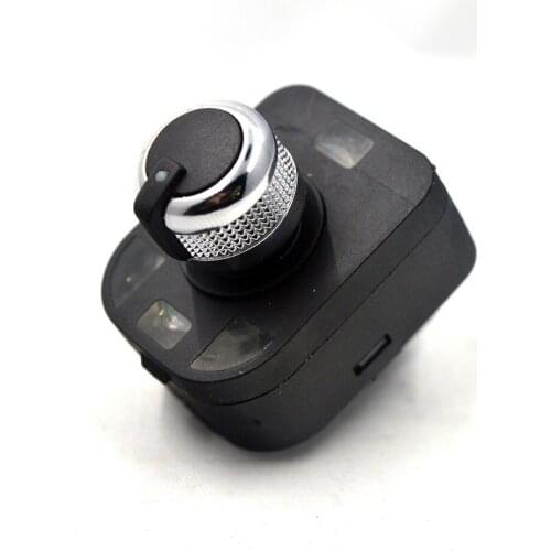 Chrome adjust knob side mirror switch without floding for Audi A4 S4 B6 A6 Quattro Q7 RS4 4F0 959 565/4F0959565