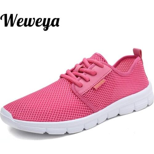 Weweya Size 40 Womens Breathable Women Casual Shoes Female Fashion Vulcanized Sneakers Lace Up Increasing Height Footwear 2018