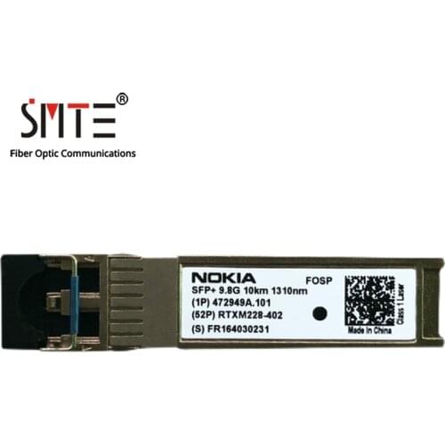 NOKIA RTXM228-402 472949A.101 10G-1310nm-10KM-FOSP LC Single-Mode SFP+ Fiber Optical Module Transceiver