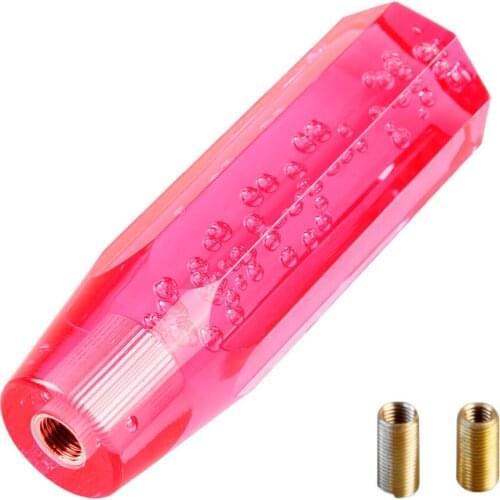 Octagon Crystal Bubble Gear Shifter Shift Knob 250mm For Manual Car