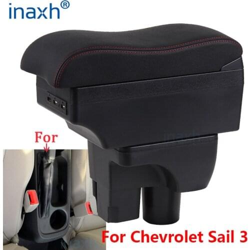 For Chevrolet Sail 3 Armrest For Chevrolet Sail III Car Armrest box Retrofit parts Storage box decoration car accessorie