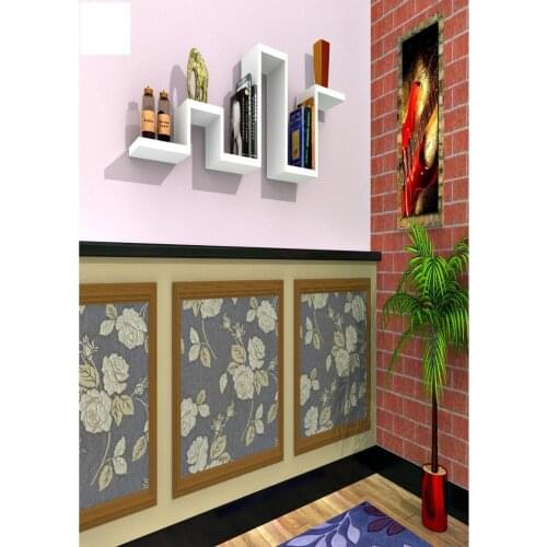 Shelf&Shelf MADE IN TURKEY Modern Shelf Color Options Living Room Wood Wall Book Holder Organizer Bookshelf Rack Bookcase