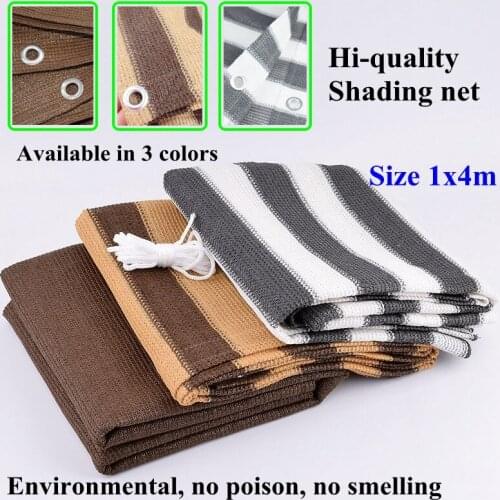 SgooHan 1x4m HDPE Anti-UV Sunshade Net Home Garden Balcony Safety Net Swimming Pool Cover Shading Net Succulent Plant Shade Sail