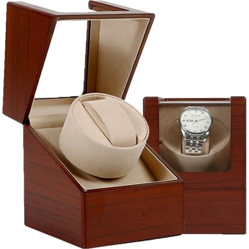 Automatic Single Watch Winder Carbon Fiber Watches Box Jewelry Display Storage Case Organizer Watches Accessories Present Caja