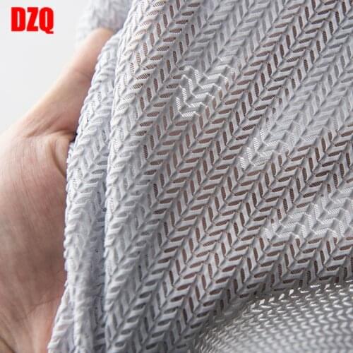 Nordic Solid Color White/Gray Tulle Curtains for Living Room Bedroom Modern Window Screen Thick Sheer for Kitchen