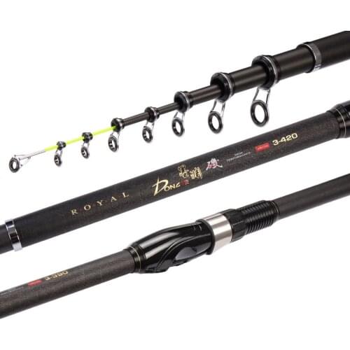 2019 Portable Rock 3.0m 3.3m 3.6m 3.9m 4.5m Carp rod Telescopic Sea Fishing Rod Spinning rod carbon fiber Ultralight hard A258