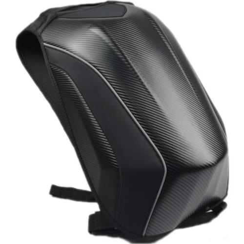 Cycling Backpack Motorcycle Hard Shell Bag Motorcycle Carbon Fiber Racing Backpack Portable Waterproof Backpack