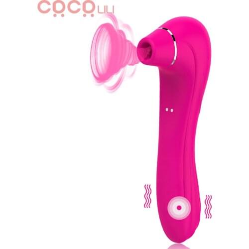 Clitoral Sucking Vibrator G spot Stimulator Clit Dildo Vibrator Suction & Vibration Patterns Waterproof Oral Sex Toys for Woman