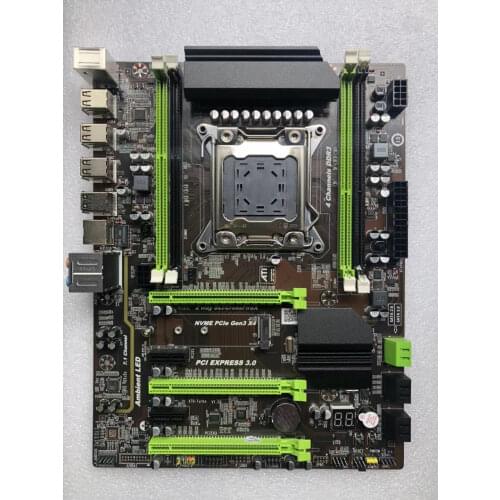 QIYIDA X79 Turbo Motherboard LGA2011 ATX USB2.0 SATA3 PCI-E NVME M.2 SSD Support REG ECC Memory And Xeon E5 Processor