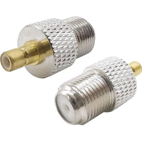1PCS F Type F Female to SMB Male RF Coaxial Adapter SMB Plug to F Jack Connector for XM Sirius Satellite Radio RG59 RG6 Cable