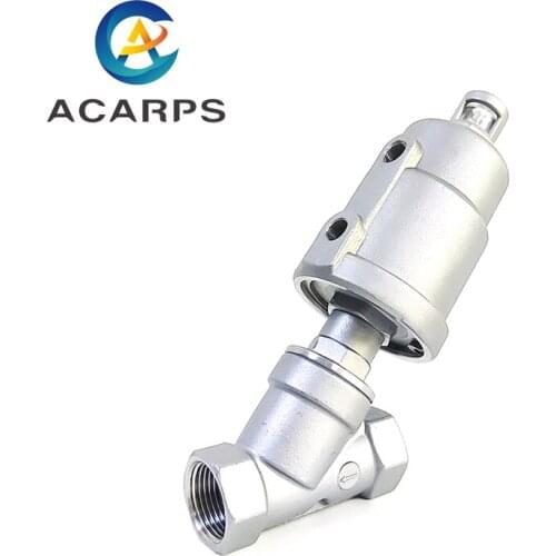 3/8" Stainless Steel Pneumatic Threaded Angle Seat Valve Y Type High Temperature Steam Threaded Angle Seat Valve