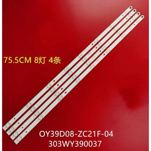 4pcs/lot for LED-39B700S LED-39B350 LE39D59SA 39B700 Led backlight for 0Y39D08-ZC21F-04 303WY390037 8lamps