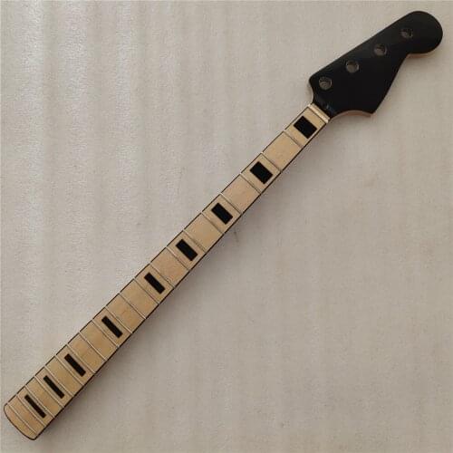 4 String Maple 20 frets JAZZ Bass Guitar Neck Replacement Maple Fingerboard 34 Inch
