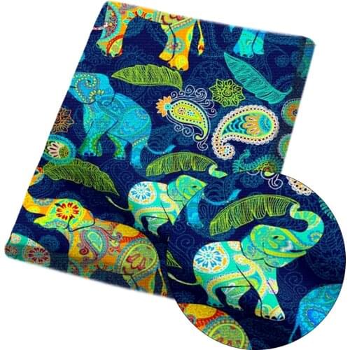 AHB 45*150cm 1pc Polyester Cotton Cloth Fabric Cartoon Marine Animals Insect Printed Sheets Home Textile Patch DIY Dress Patches