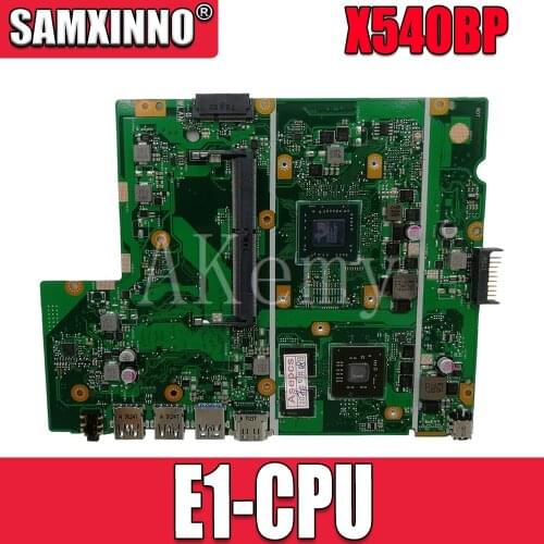 Akemy For Asus X540BP X540B Laotop Mainboard X540BP Motherboard with E1/E2-CPU